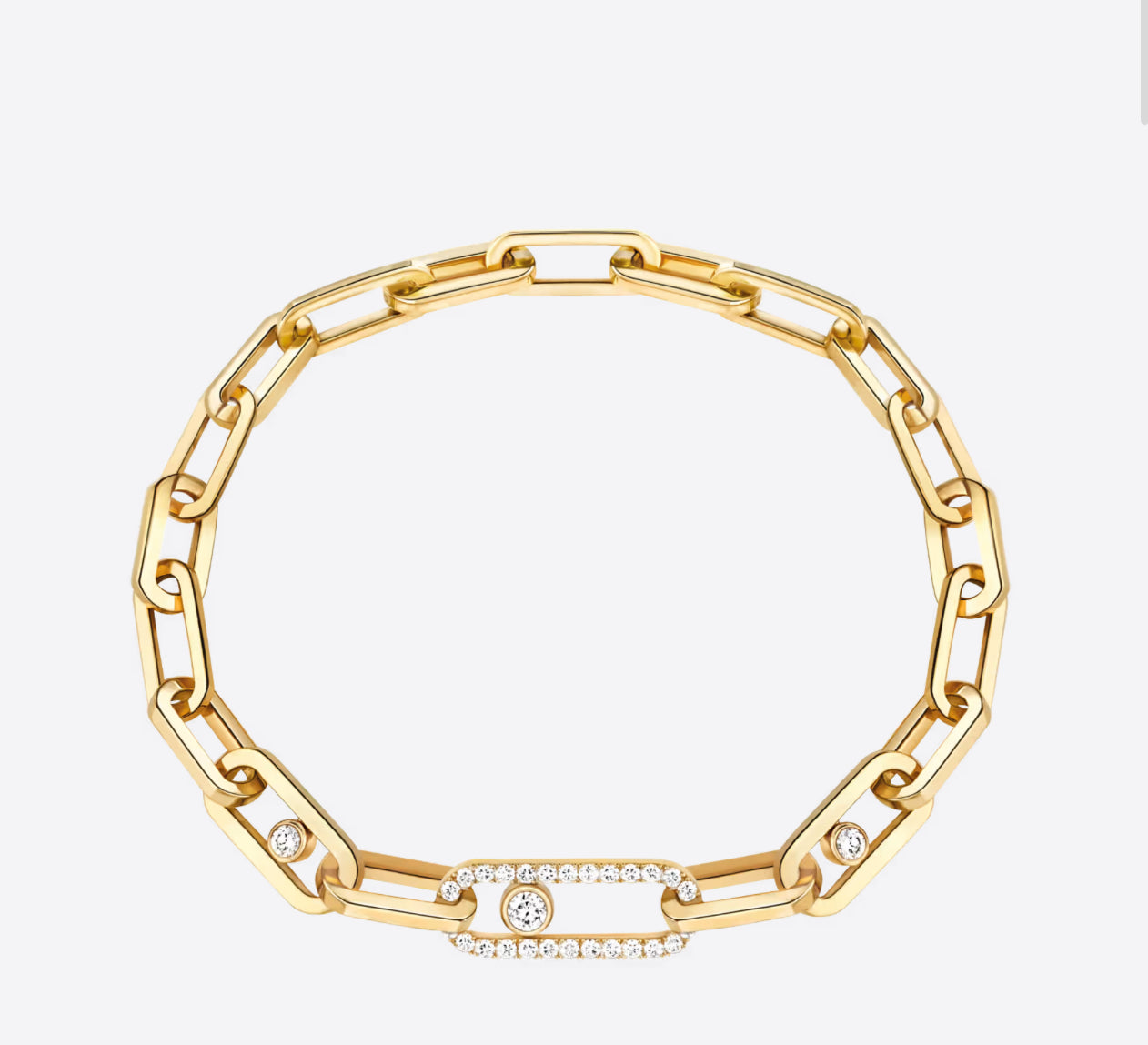 Molly Diamanté Chain Bracelet (in gold & silver)
