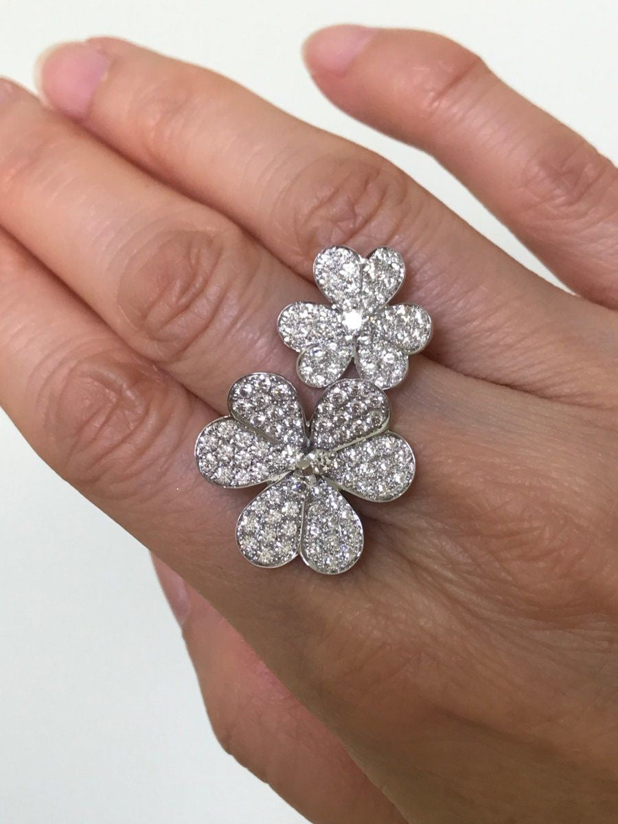 Lindsay Double Flower Ring