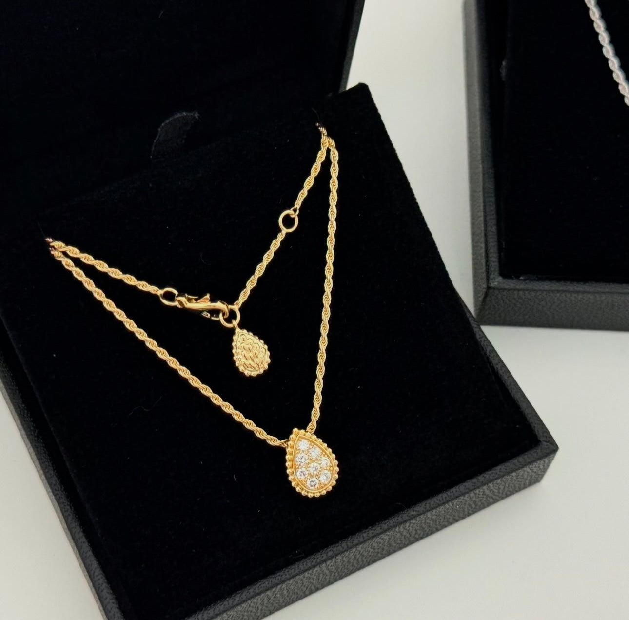 Aerial Teardrop Classy Diamanté Necklace