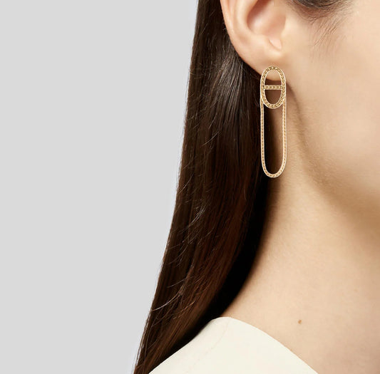 Classy H’emes Earrings ( in gold & silver)