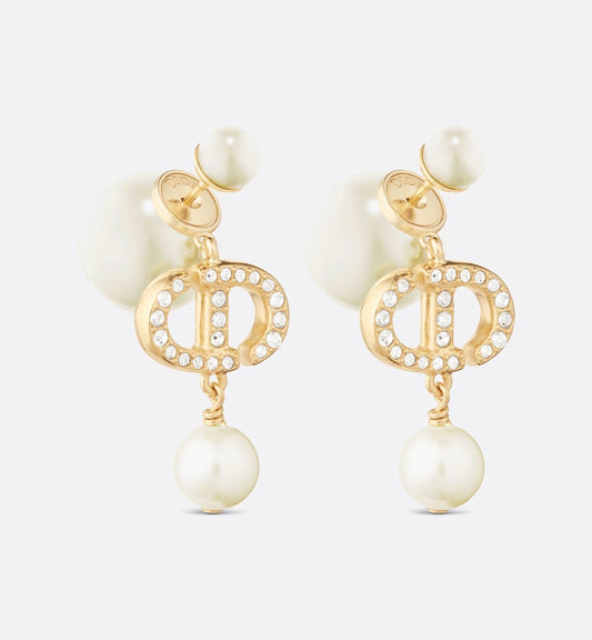 Dahlia Pearly Drop Earrings