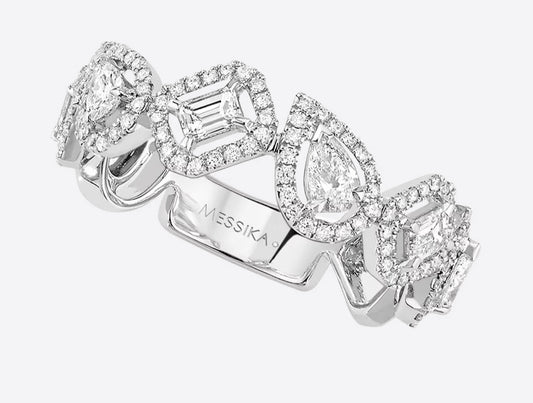 Mollyanne Diamanté Pear Ring