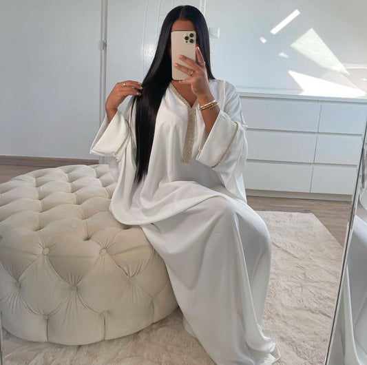Abaya Maya White