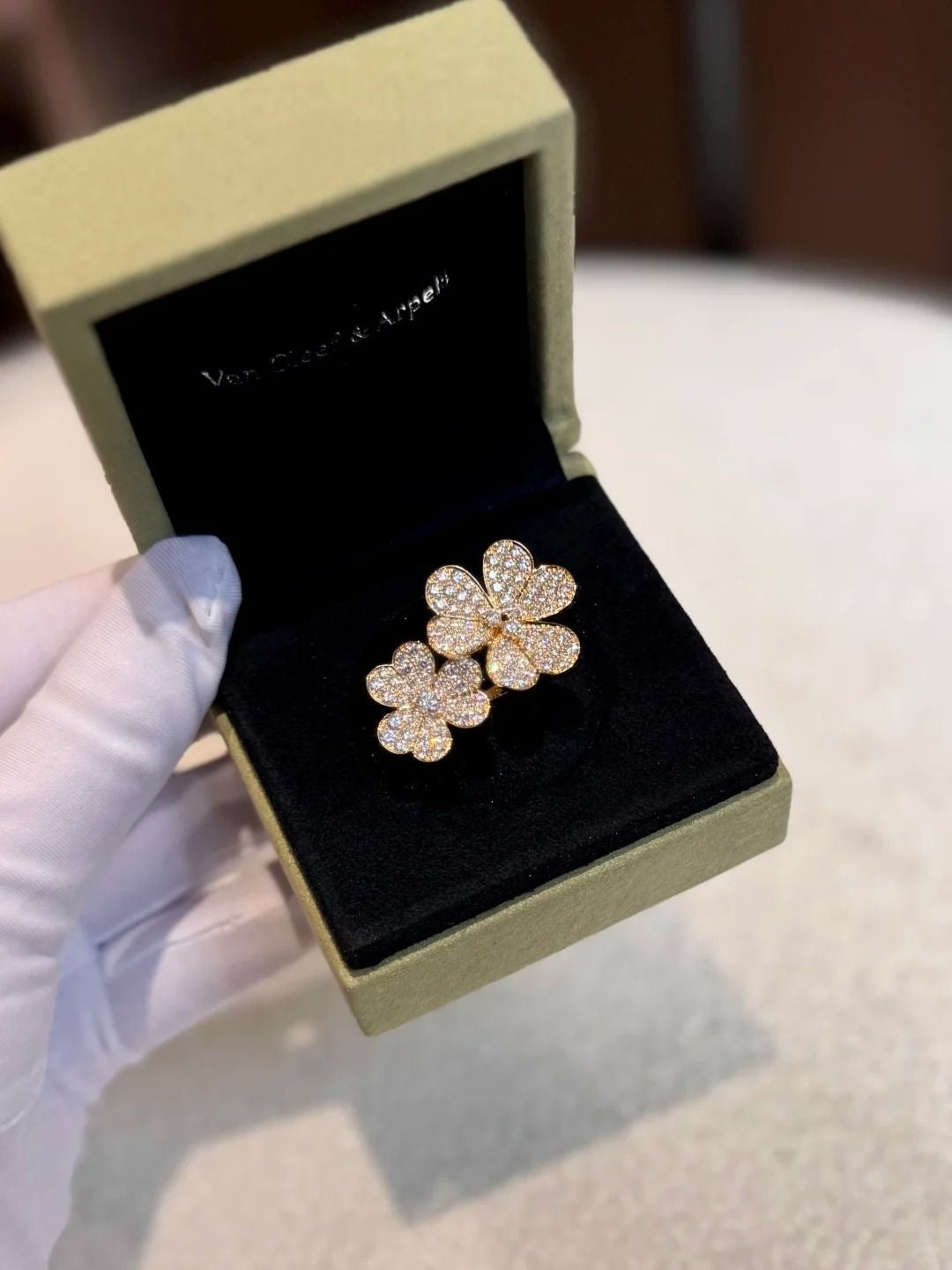 Lindsay Double Flower Ring