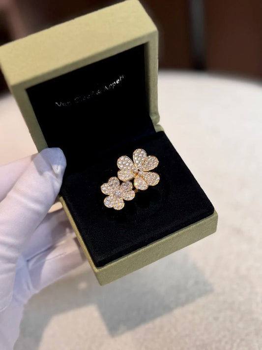 Lindsay Double Flower Ring