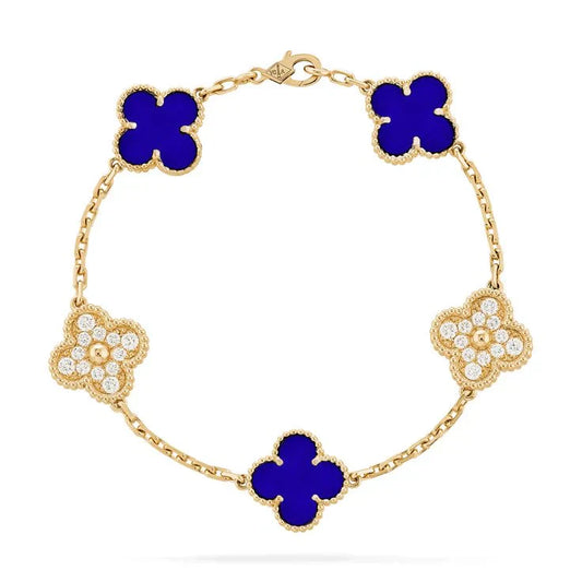 Royal Blue Diamanté Lindsay Bracelet