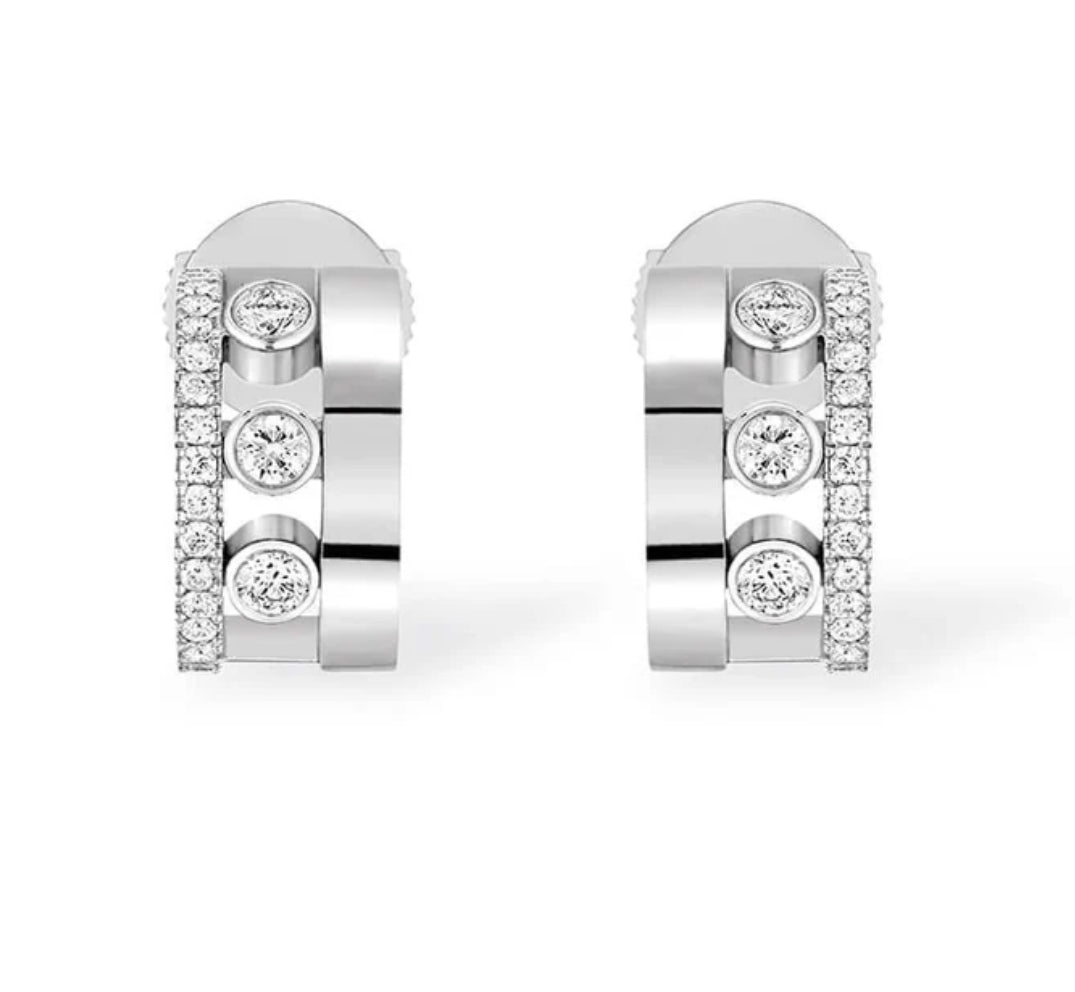 Mollyanne Hooped Diamanté Earrings