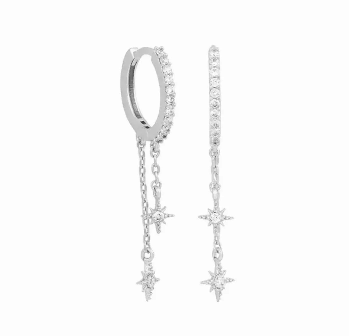 Layered Stars Earrings (in gold & silver)