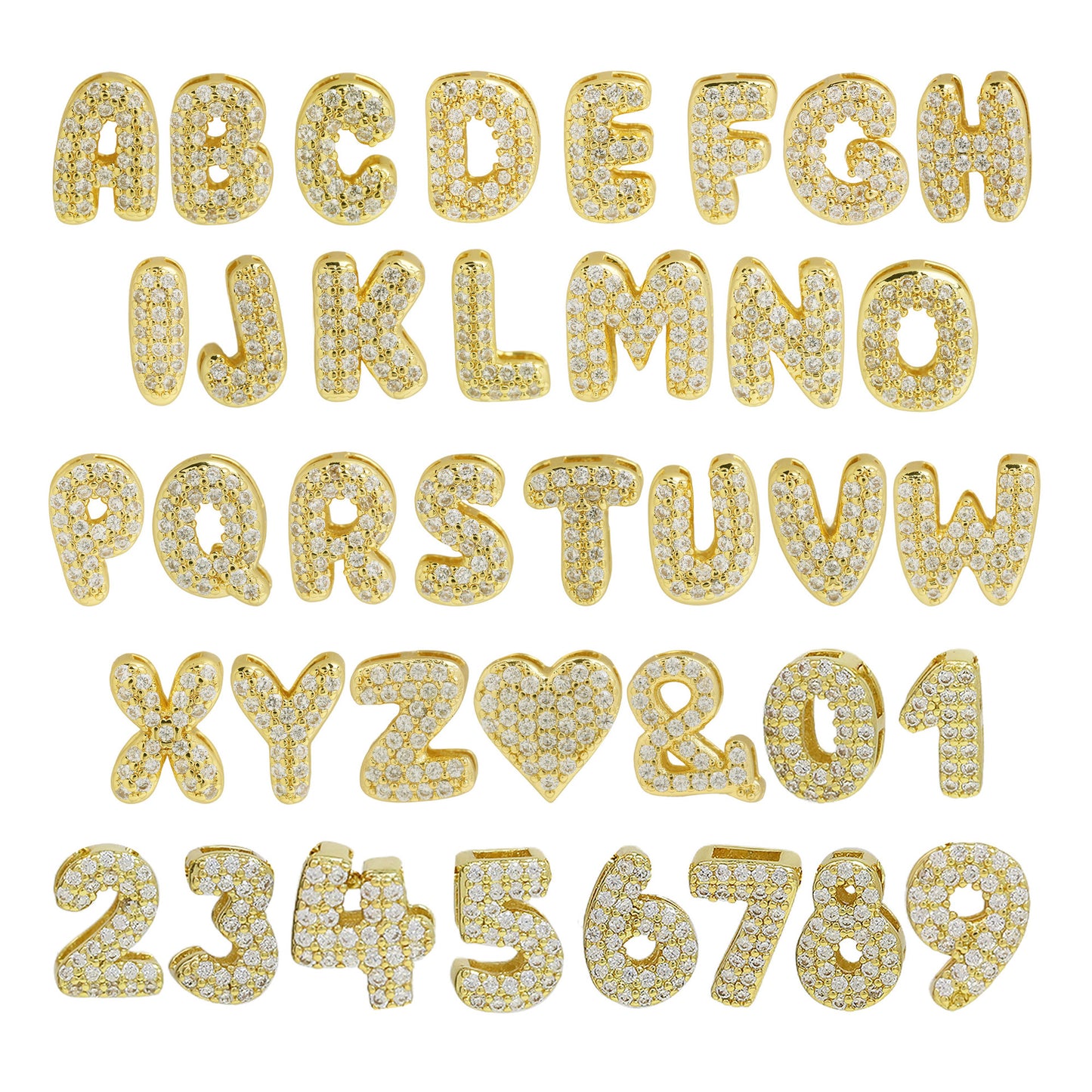 Icy Bubble Name Necklace (in gold & silver)