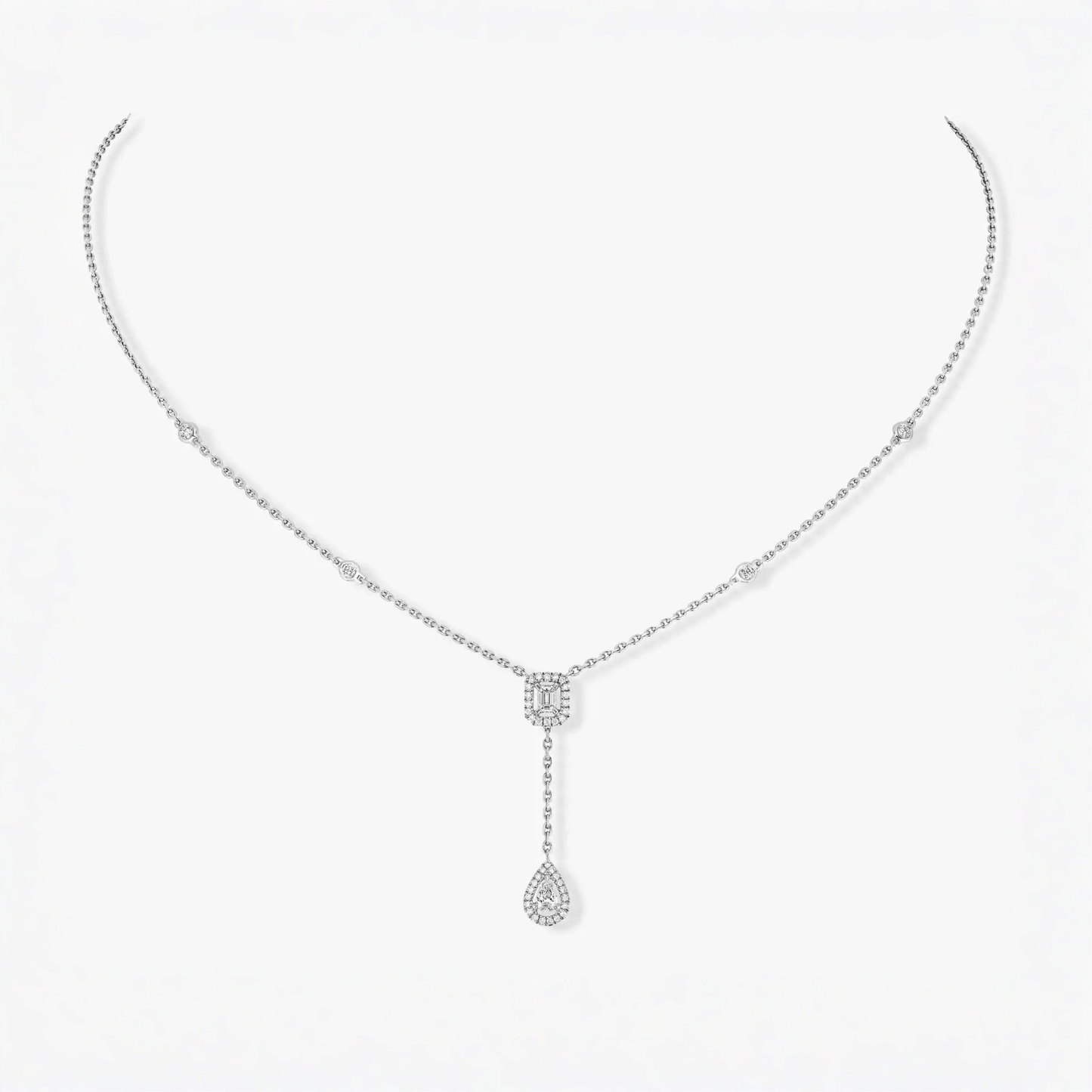 Mollyanne Twin Silver Necklace
