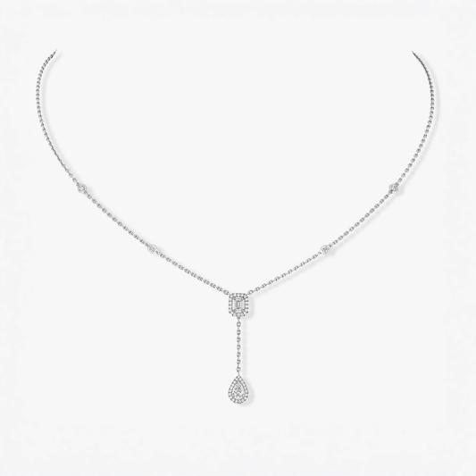 Mollyanne Twin Silver Necklace