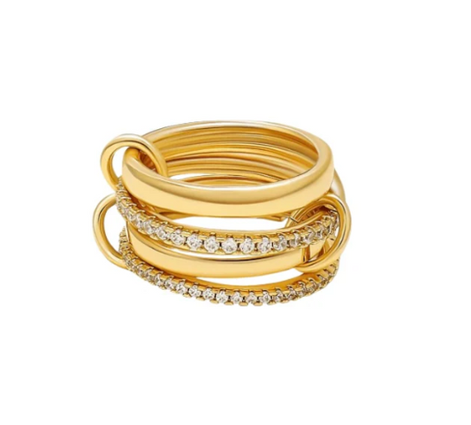 Aria Stacked Ring (in gold & silver)