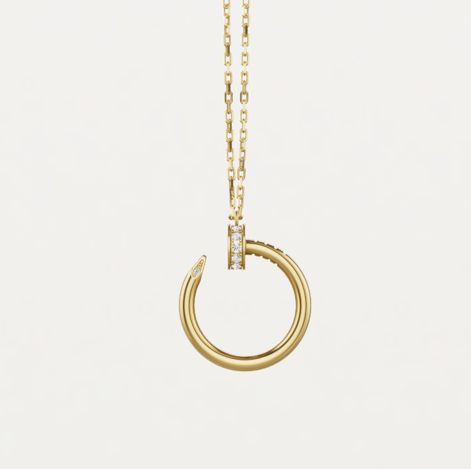 Nail Pendant Necklace (in gold & silver)
