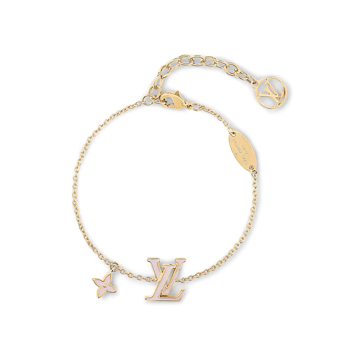 Almira Pink Enamel Bracelet