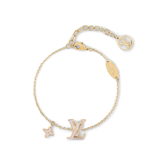 Almira Pink Enamel Bracelet
