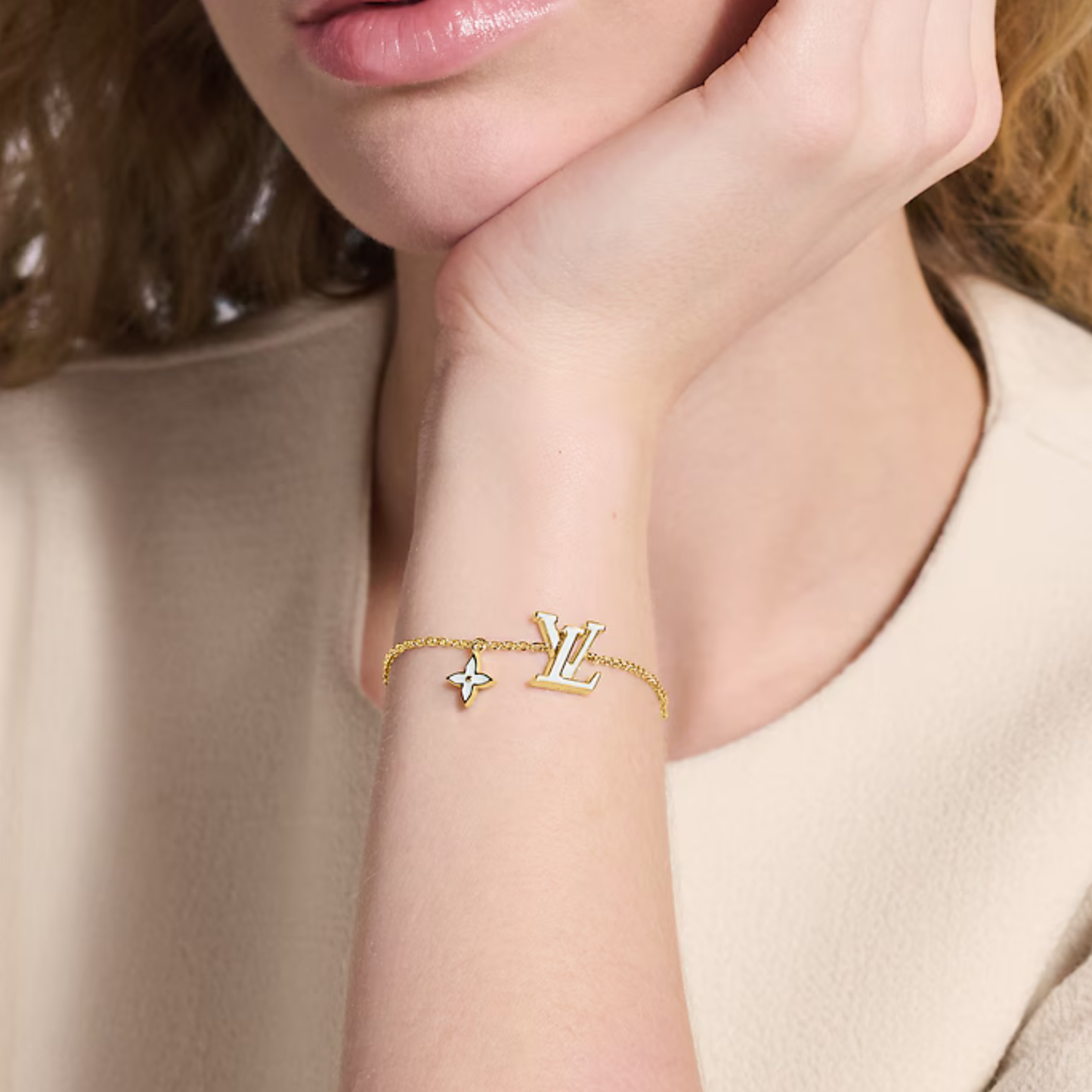 Almira White Enamel Bracelet