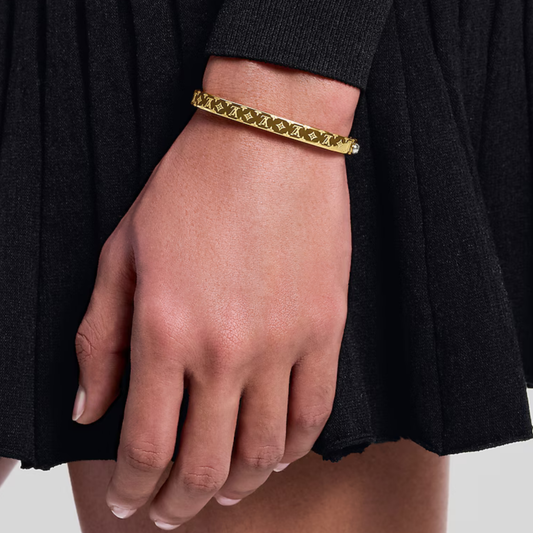 Freya Thin Goddess Bangle (gold & silver)