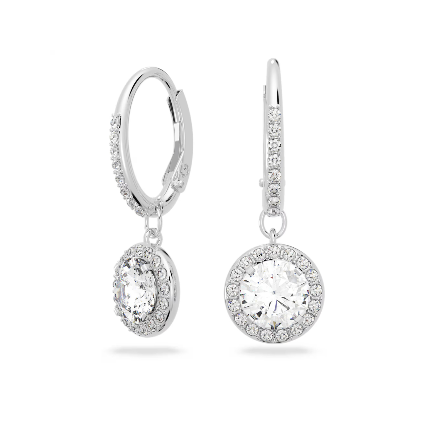 Silver Angel Dangling Earrings