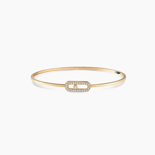 Mollyanne Bangle (silver & gold & rose gold)