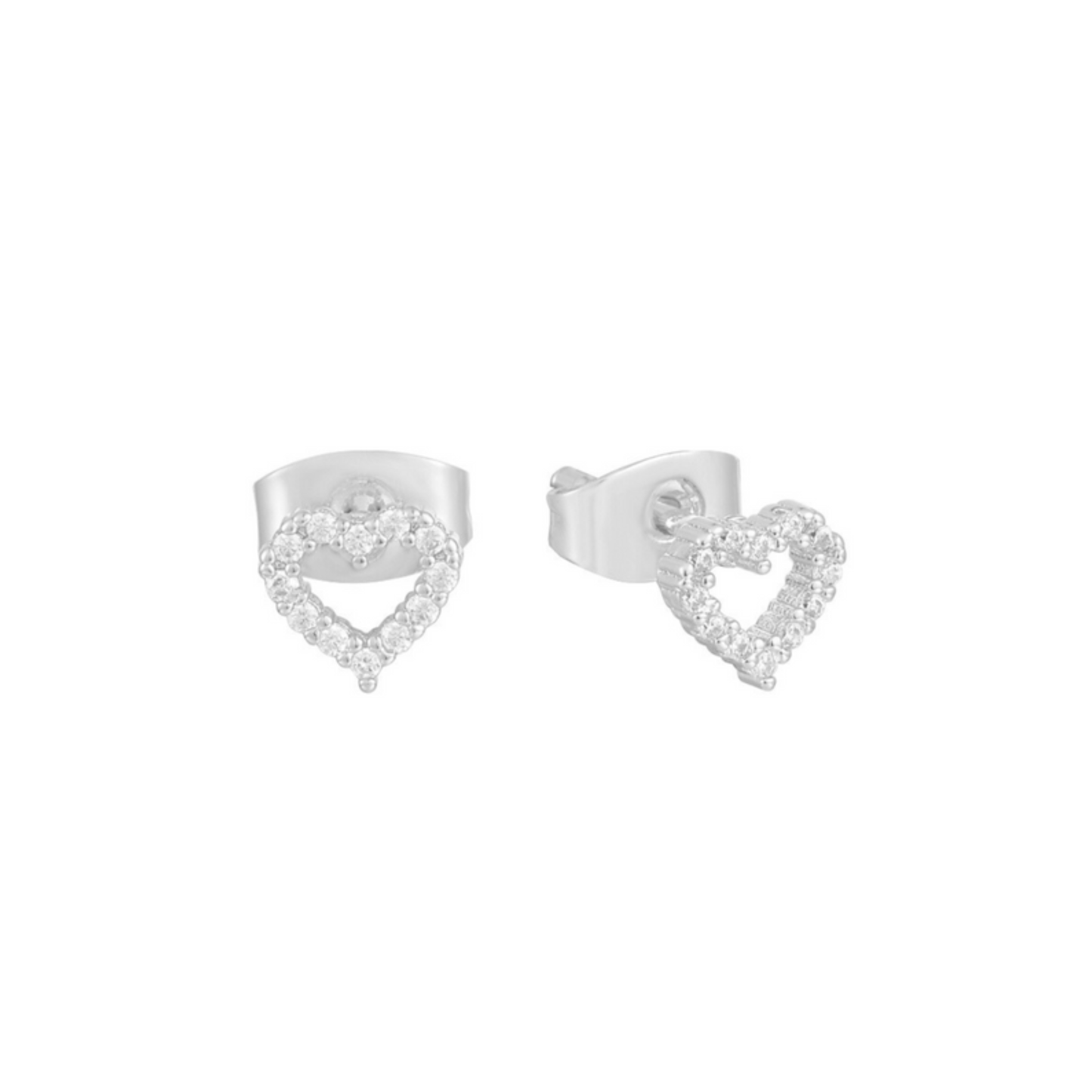 Mina Heart Earrings (gold & silver)