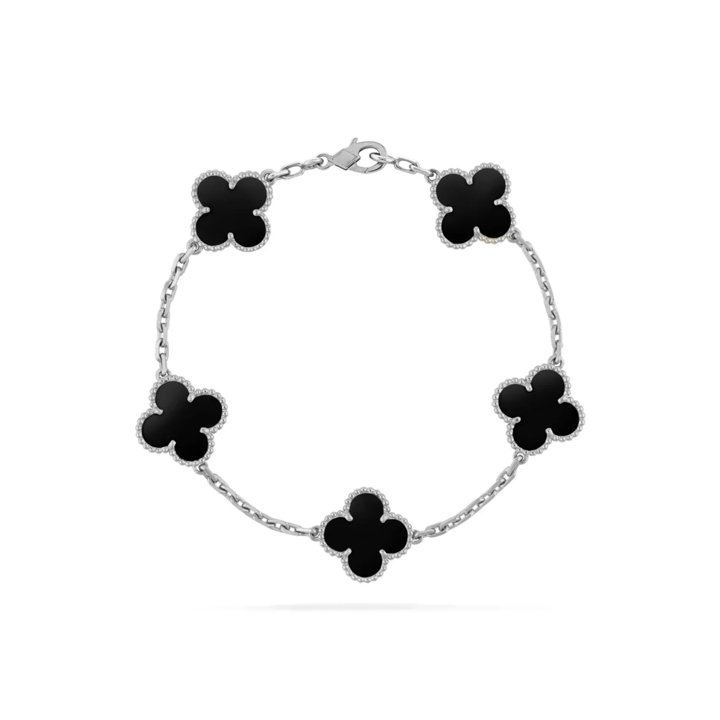 Black Lindsay Bracelet (in silver & gold)