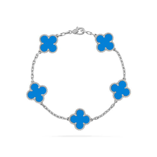 Blue Lindsay Bracelet (silver)