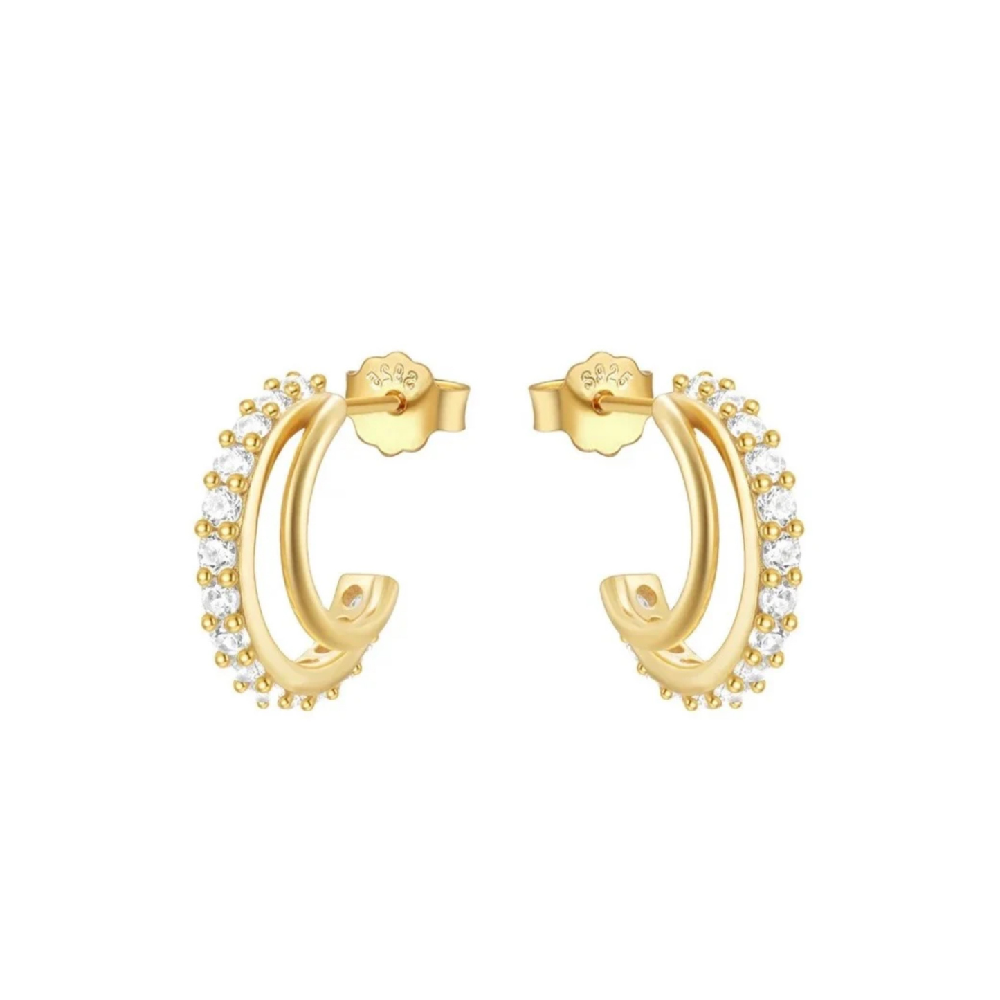 Shyla Sterling Silver Hoop Earrings