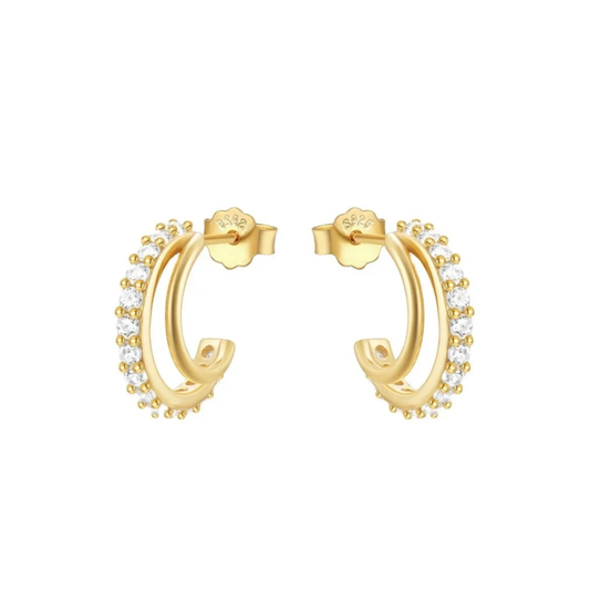 Shyla Sterling Silver Hoop Earrings