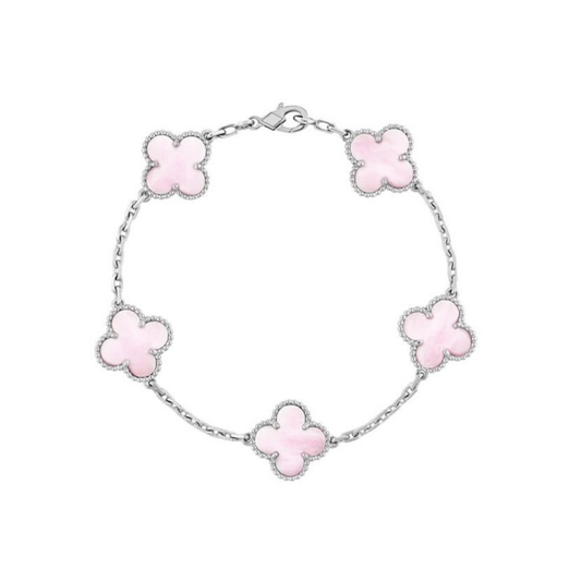 Silver Pink Lindsay Bracelet