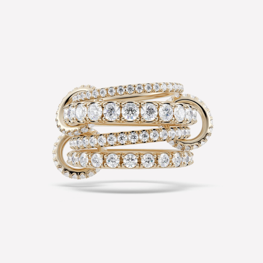 Bella Stacked Ring ( in gold & silver)