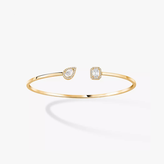 Twin Diamanté Bracelet (in silver & gold)