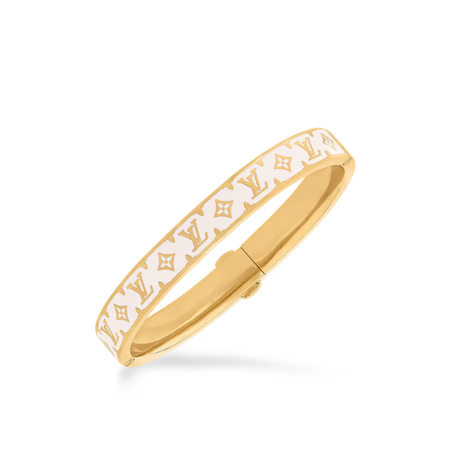 Freya White Floral Bangle