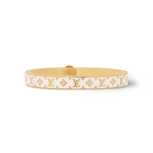 Freya White Floral Bangle