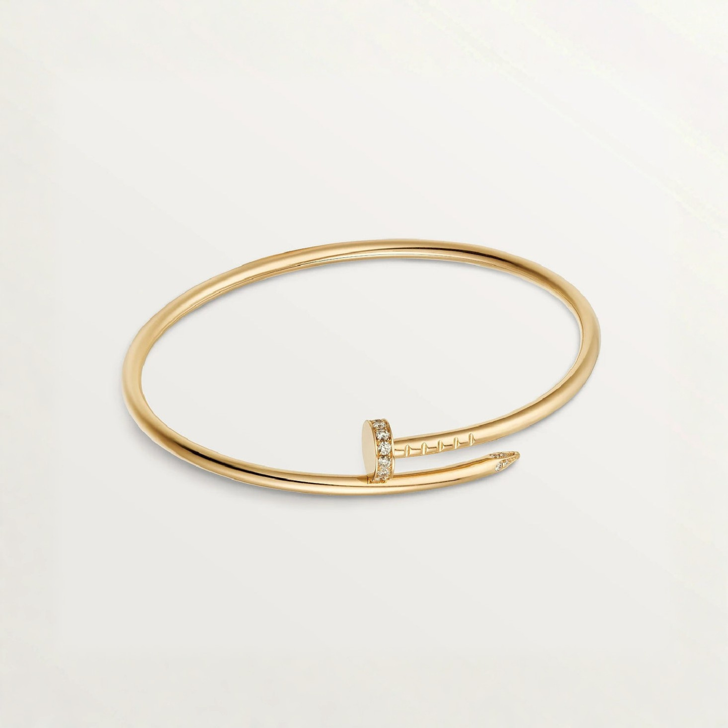 Rhinestone Nail Bracelet (fine) (in silver & gold)