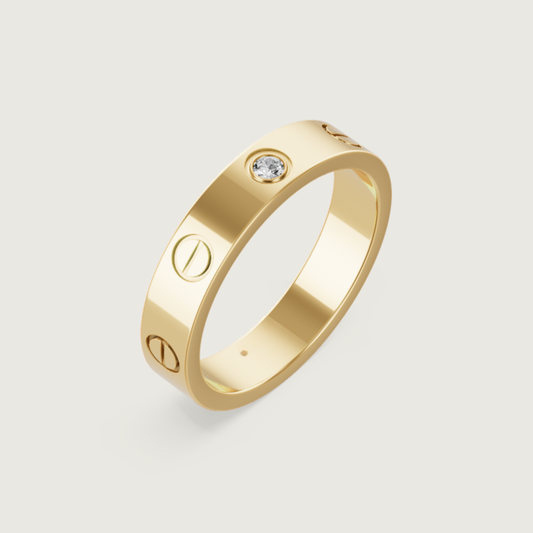 Aura C Ring (in gold & silver & rose gold)