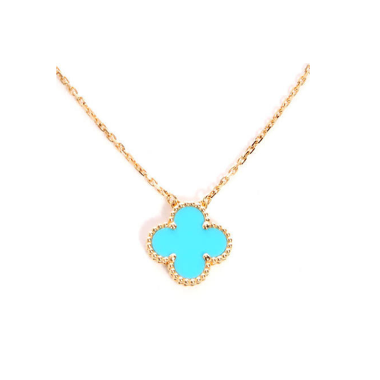 Lolla Baby Blue Necklace (in silver & gold)