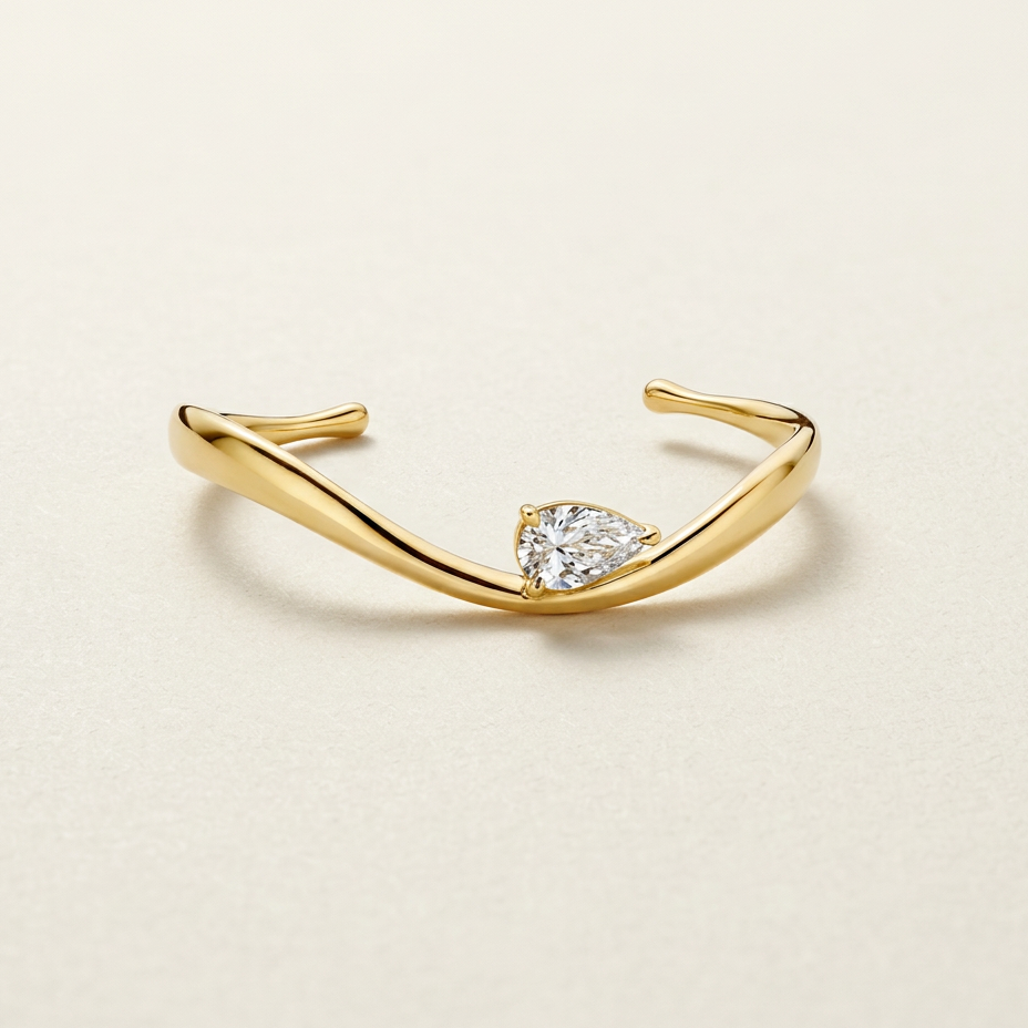 Oval Diamanté Bangle