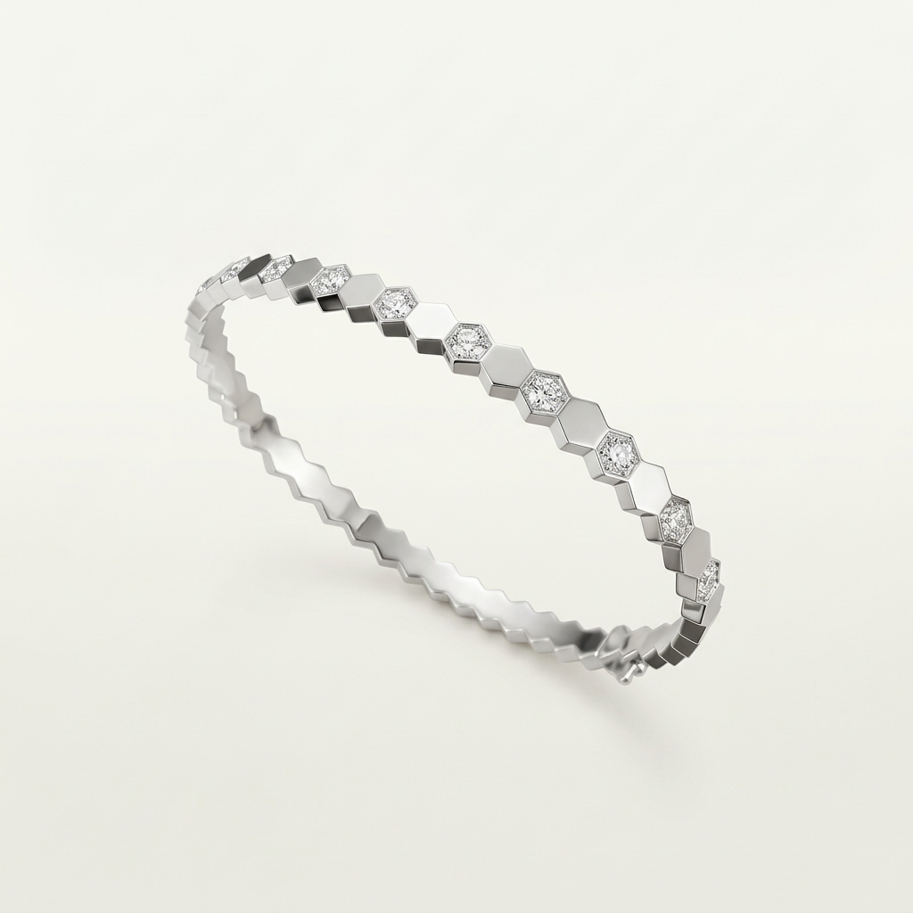 Honey Gloss Half Diamante Bracelet