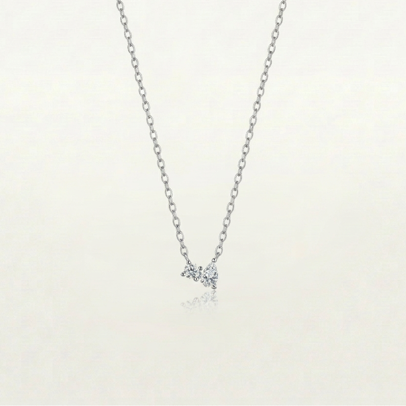 Twin Diamanté Necklace