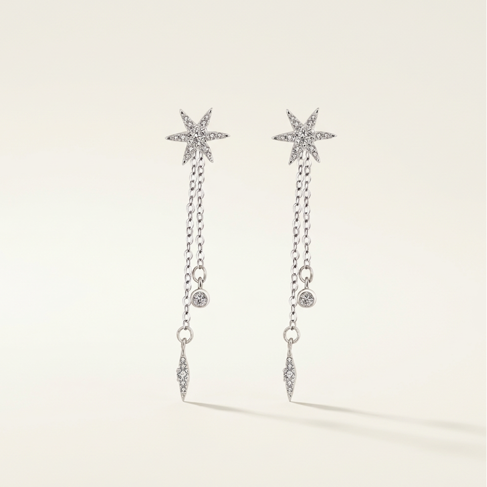 Chaira Silver Earrings Drop