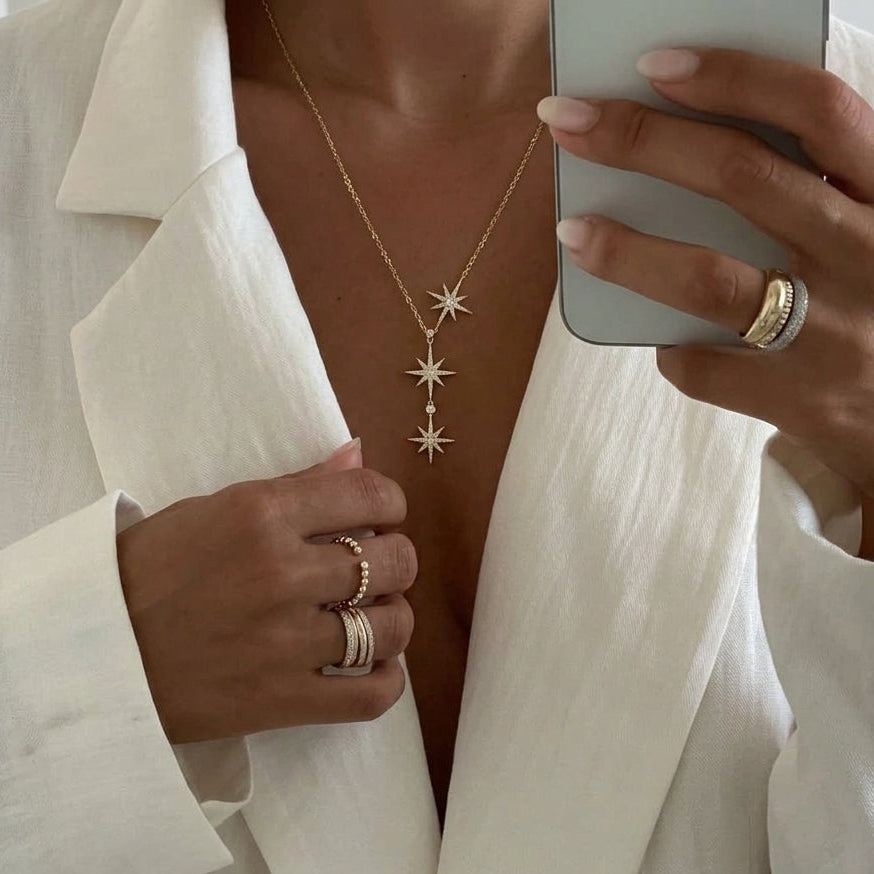 Salvia Dropdown Necklace