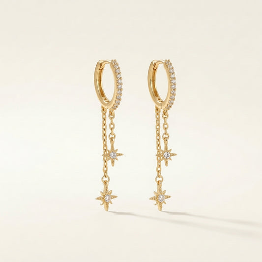 Layered Stars Earrings (in gold & silver)