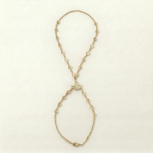 Gold Arabella Hand Chain