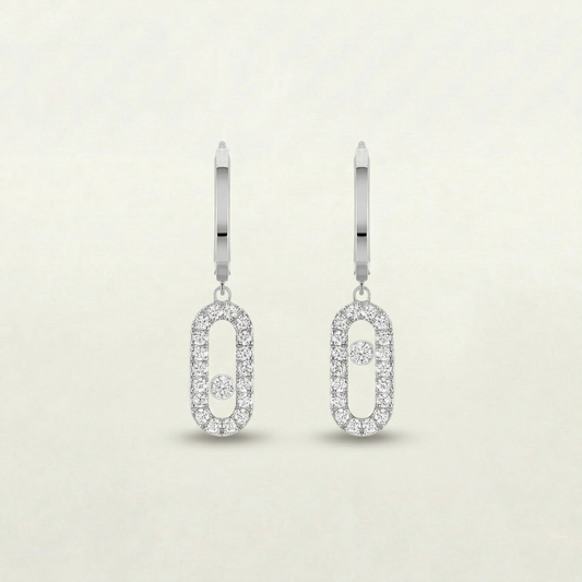Elara Diamante Hoop Earrings (in gold & silver)