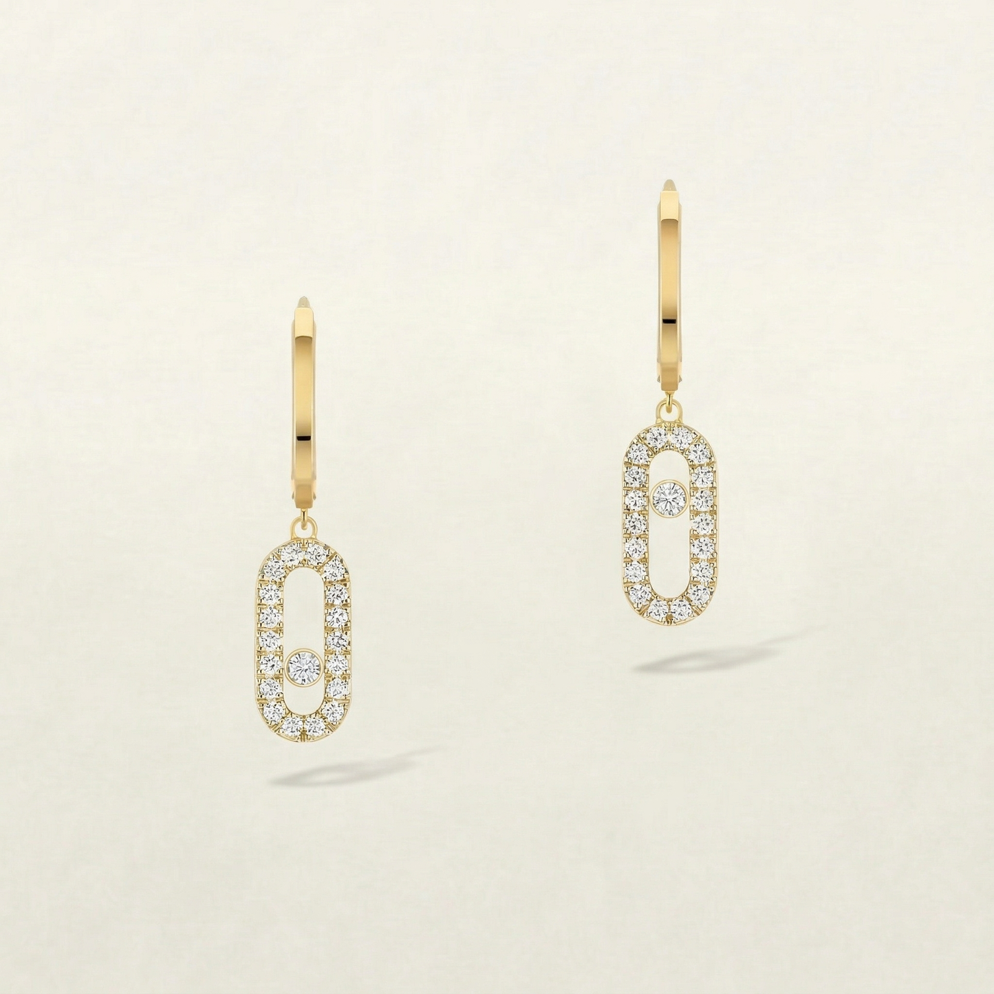 Elara Diamante Hoop Earrings (in gold & silver)