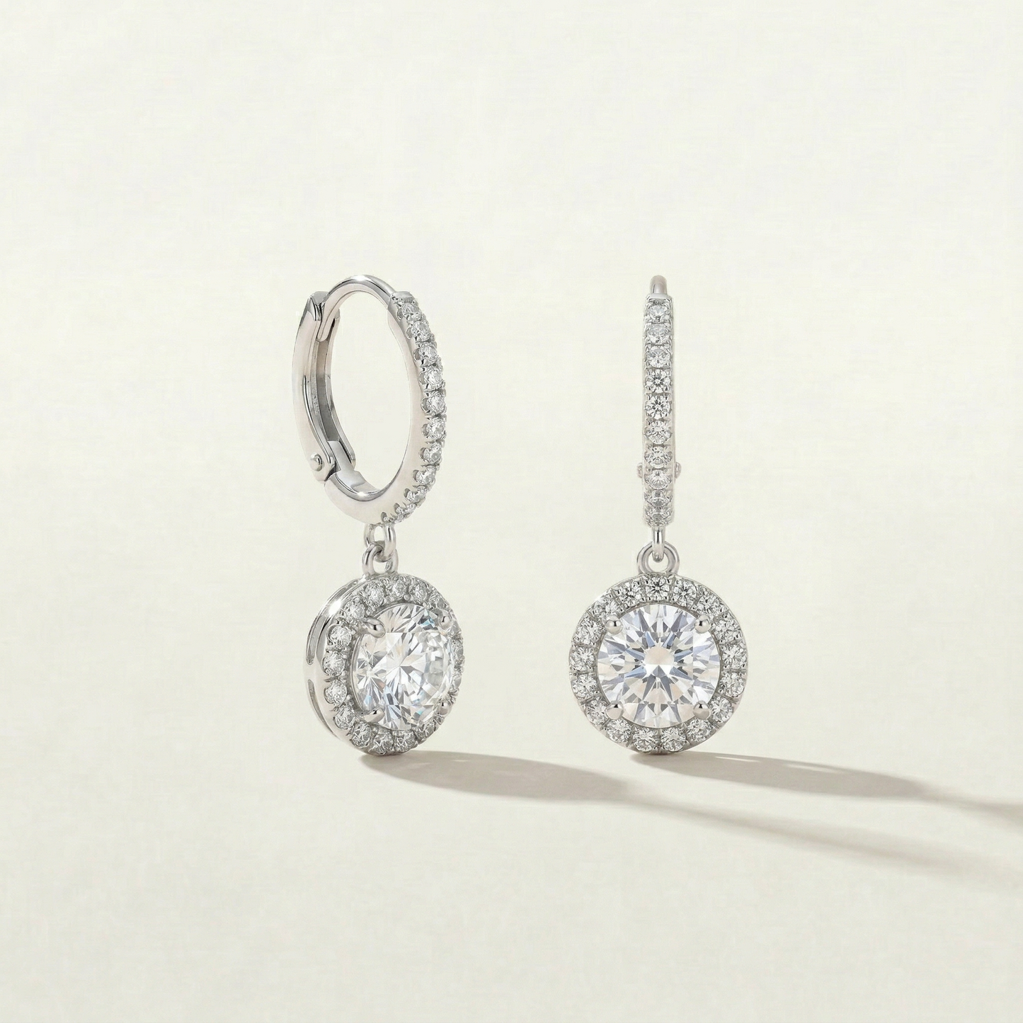 Silver Angel Dangling Earrings
