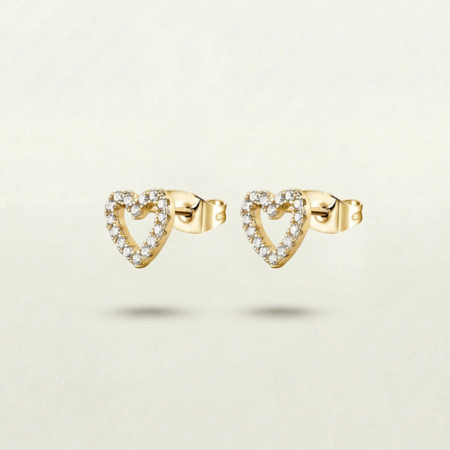 Mina Heart Earrings (gold & silver)