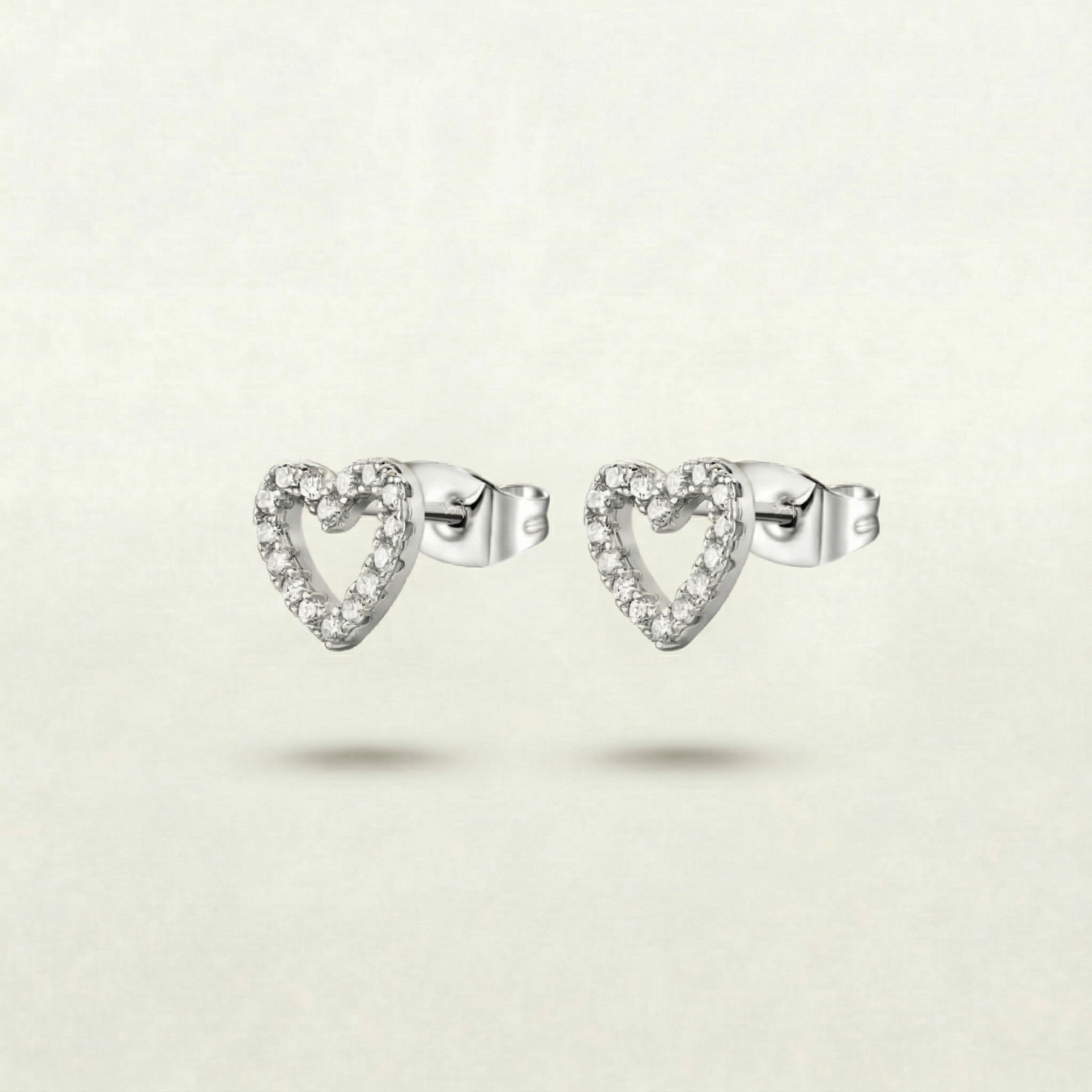 Mina Heart Earrings (gold & silver)