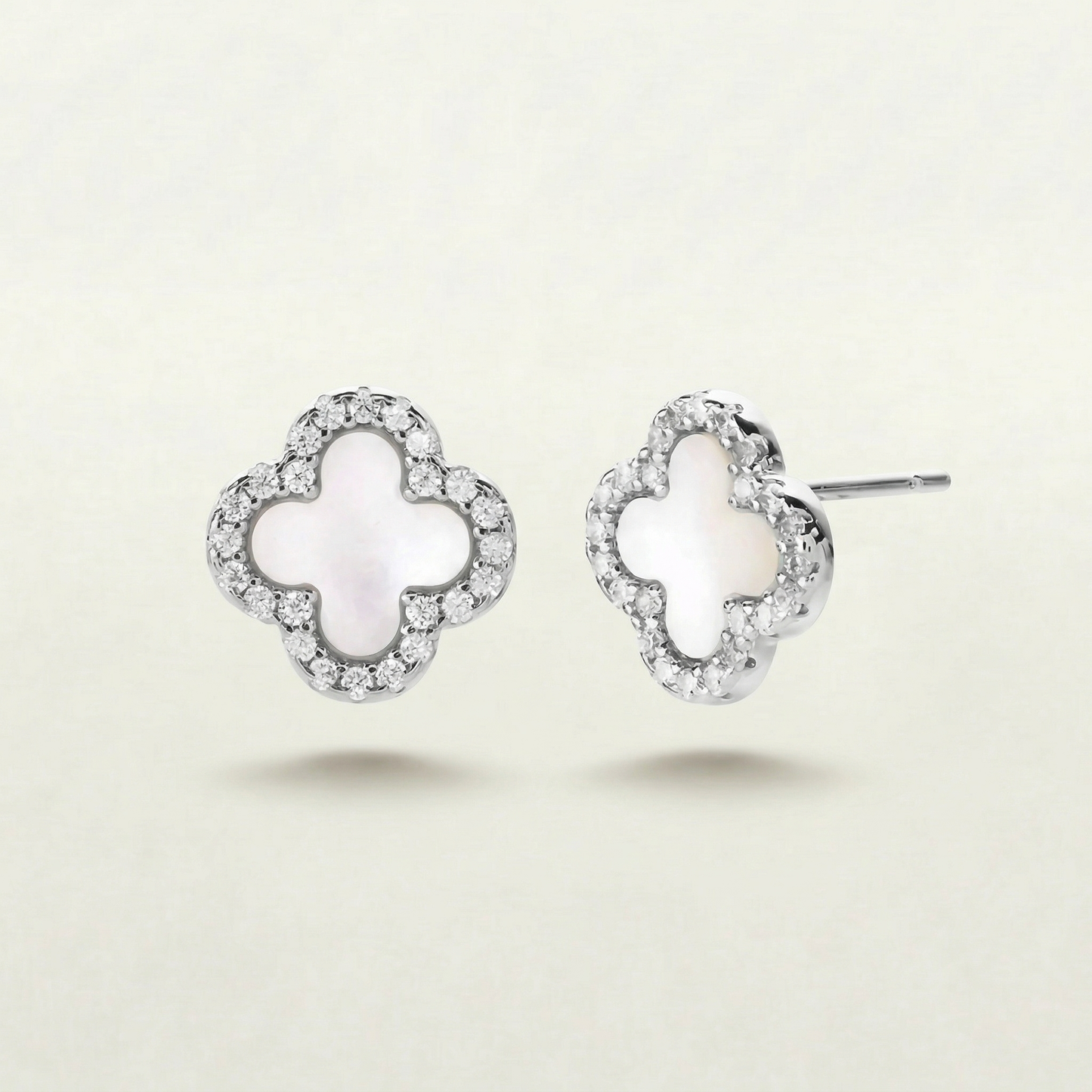 Mina Sterling Silver Diamanté Earrings
