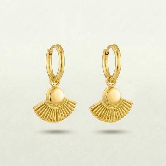 Athena Gold Goddess Earrings
